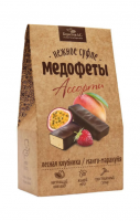 Медофеты суфле Берестов А.С. Ассорти лесная клубника, манго-маракуйя, 150 г  